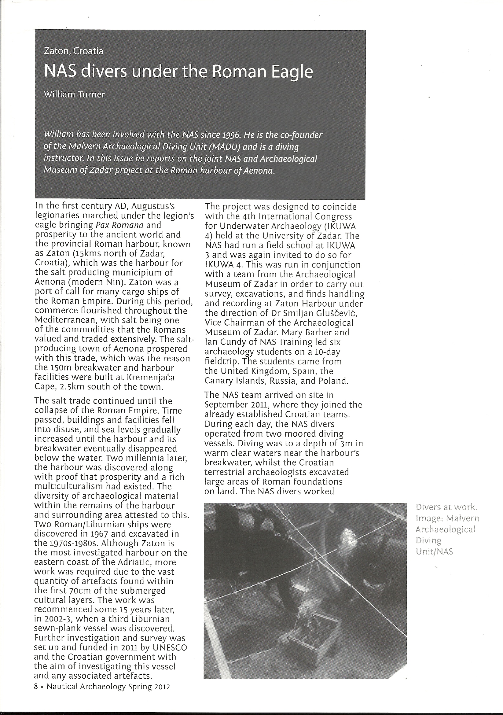 Article - Croatia Field School 2012